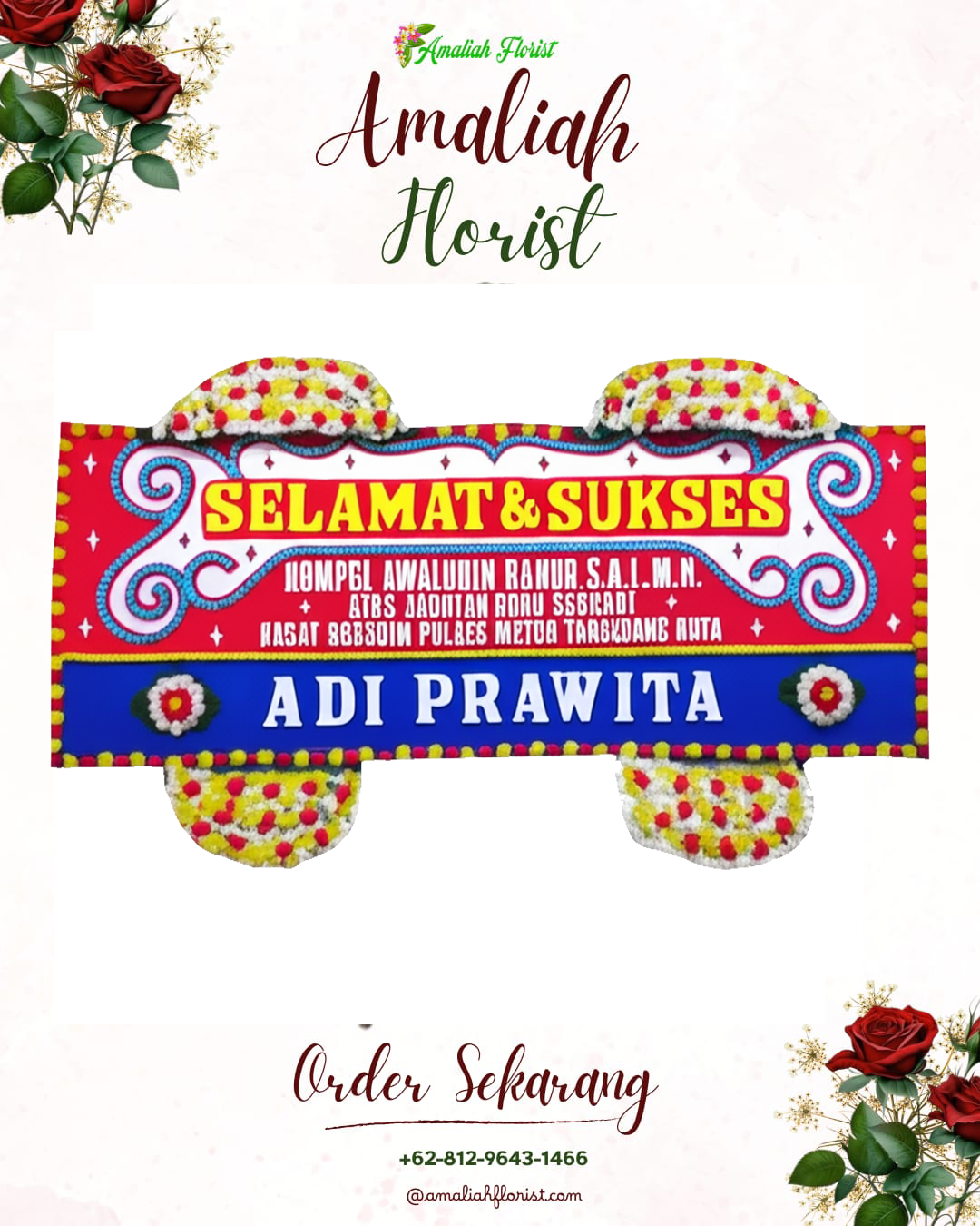 Papan Bunga Ucapan Selamat Bululawang